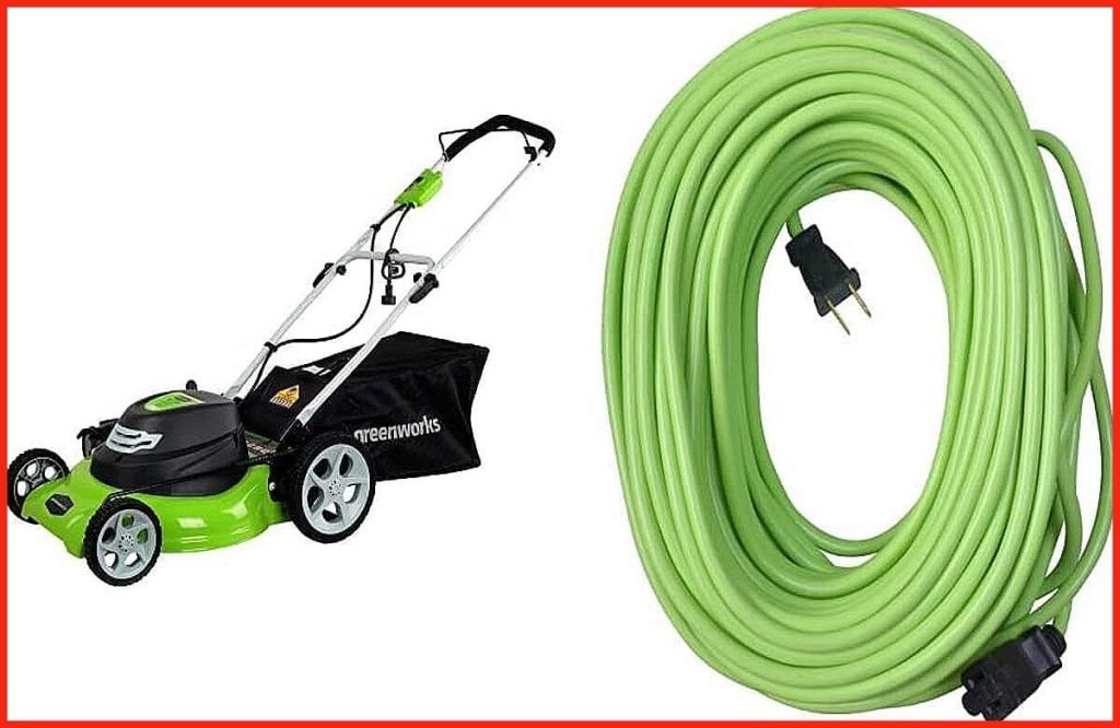 mejor maquina Corta cesped electrico con cable Greenworks 25022