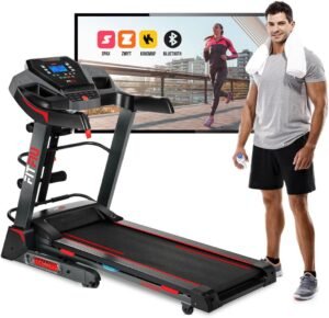"Cinta de correr plegable: ¡Adquiere la mejor opción para tu entrenamiento en casa! Compacta, resistente y fácil de guardar. ¡Haz ejercicio en cualquier momento!"